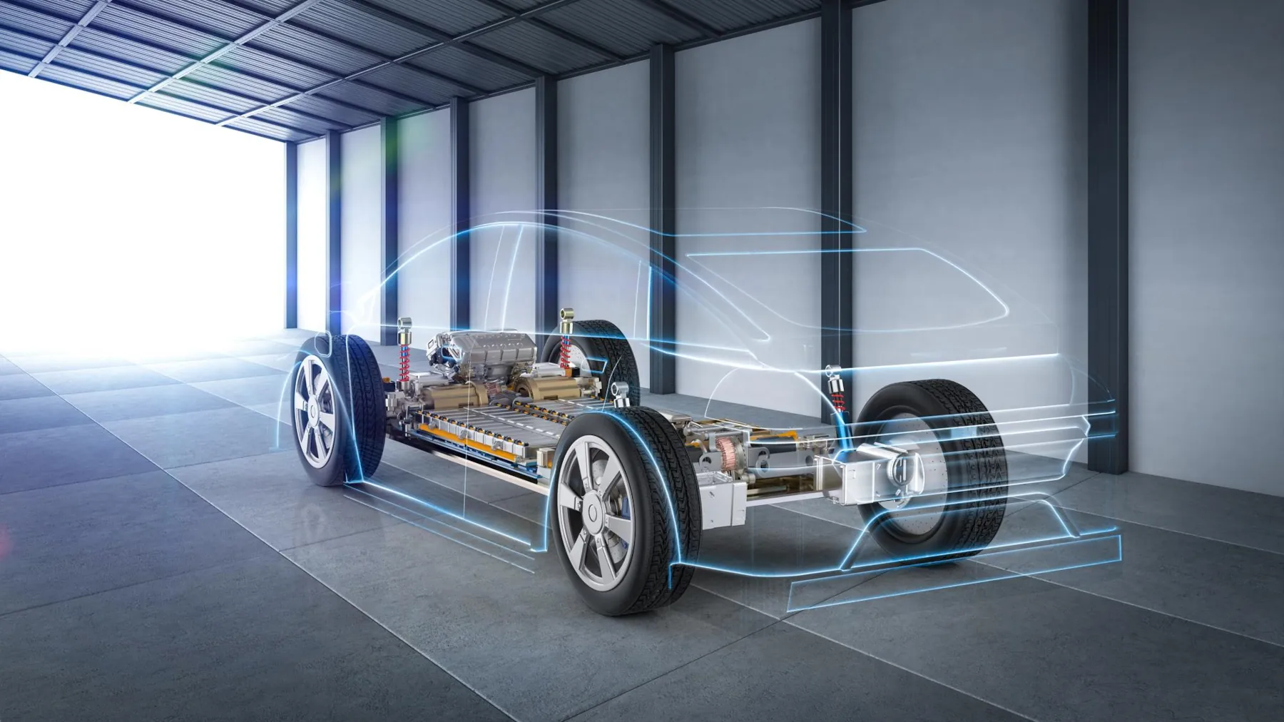 Principales partes de un auto eléctrico